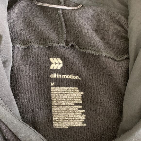All in Motion womens oversized pullover hoodie black size medium - Picture 3 of 8